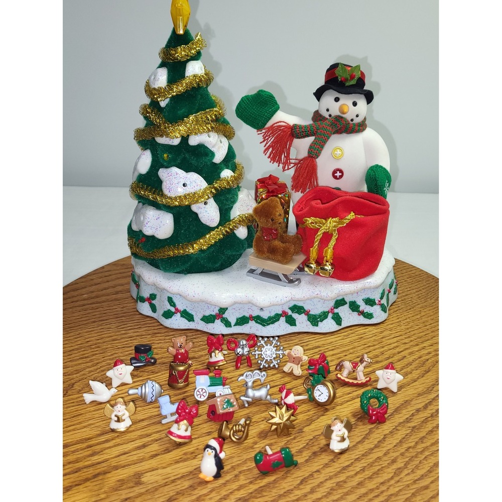 AVON A Wonderful Countdown to Christmas Advent Tree Lighted Talking Snowman Work